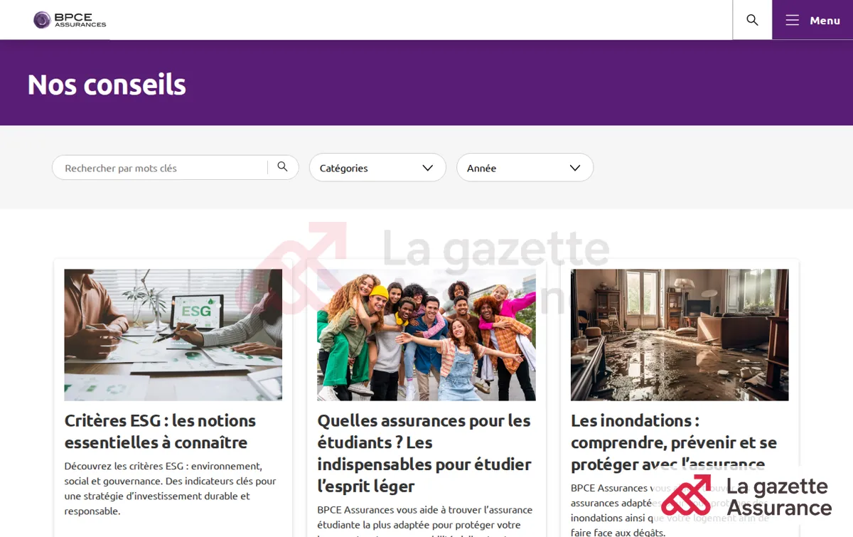Capture : Nos conseils - BPCE Assurances